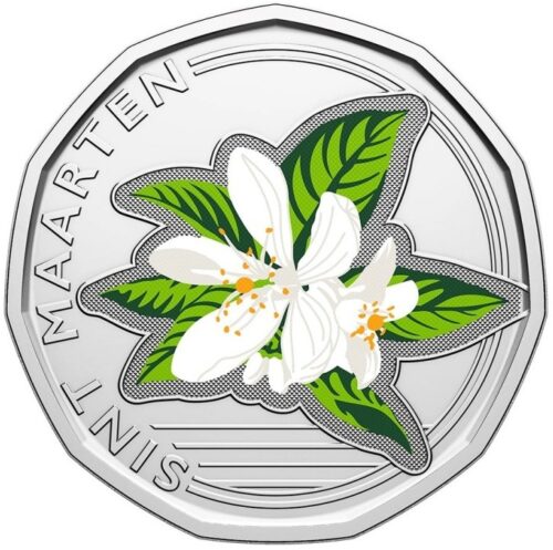 Worldcoins / Km New / St.Maarten / 50 Cent / 2025 / Unc / Oranjebloesem