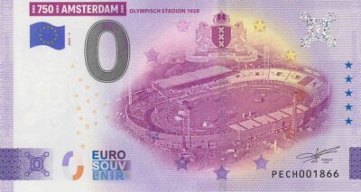 0 Euro Biljet / Netherlands / 750 Jaar Amsterdam / Olympisch Stadion 1928