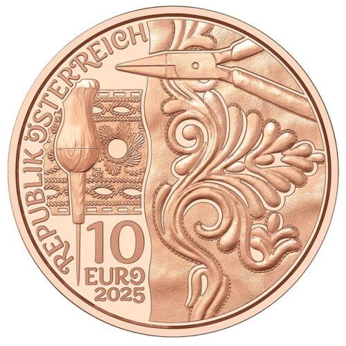 Euromunten / Oostenrijk / 2025 / 10 Euro / Unc / Leer - Afbeelding 2