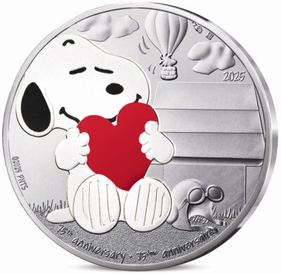 Euromunten / Frankrijk / 2025 / 10 Euro / Unc / 75 Jaar Snoopy