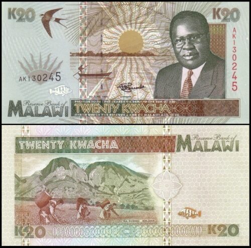bankbiljetten / 032 / Malawi / 20 Kwacha / 1995 / Unc