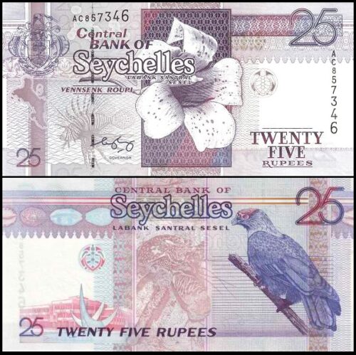 bankbiljetten / 037b / Seychelles / Seychellen / 25 Rupees / Nd / Unc