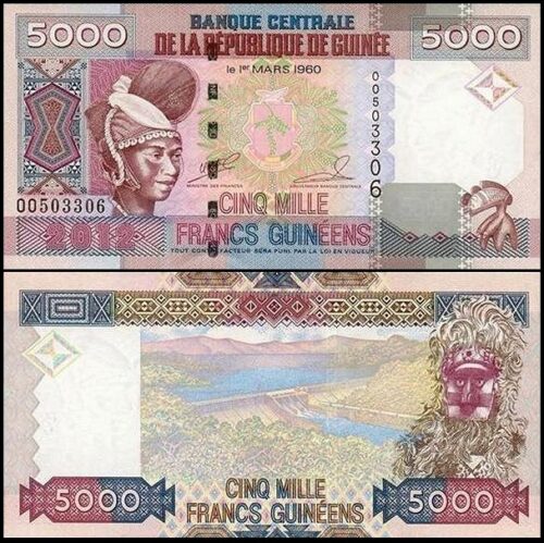 bankbiljetten / 041b / Guinea / Guinee / 5000 Francs / 2012 / Unc