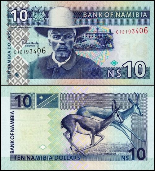 bankbiljetten / 004bc / Namibia / Namibie / 10 Dollars / - / Unc