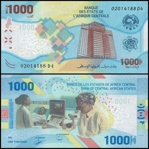 bankbiljetten / 701W / Central African States / Centraal Africaanse Staten / 1000 Francs / 2020 / Unc