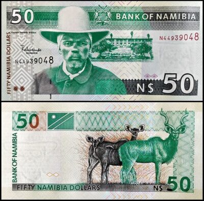 bankbiljetten / 008b / Namibia / Namibie / 50 Dollars / - / Unc