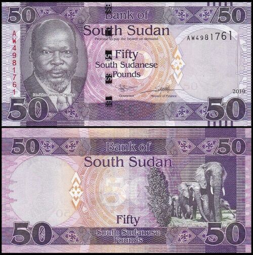 bankbiljetten / 014d / South Sudan / 50 Pounds / 2019 / Unc