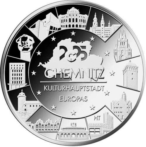 Euromunten / Duitsland / 2025 J / 20 Euro / Unc / Zilver 0.925 / Chemnitz - Cultuurhoofdstad
