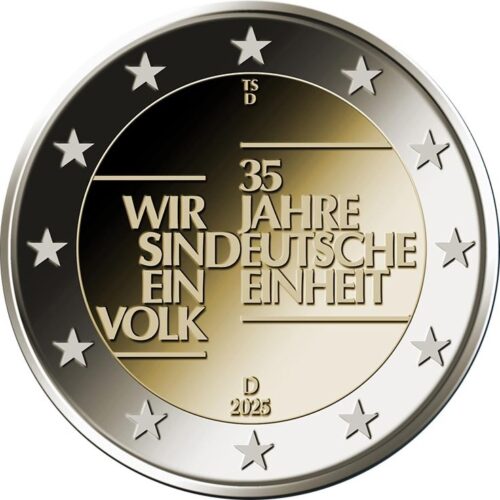 Euromunten / Duitsland / 2025 / 35 Jaar Duitse Eenheid / JGFDA / 2 Euro / Bu Blister - Afbeelding 2