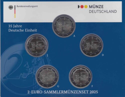 Euromunten / Duitsland / 2025 / 35 Jaar Duitse Eenheid / JGFDA / 2 Euro / Bu Blister