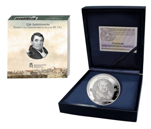 Euromunten / Spanje / 2025 / 10 Euro / Proof / 250 Jaar Onafhankelijkheid USA / Jordi Farragut / Zilver 0.925 - Afbeelding 3