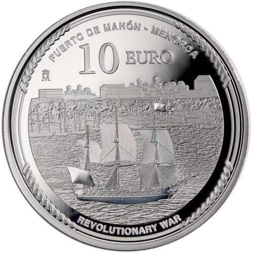Euromunten / Spanje / 2025 / 10 Euro / Proof / 250 Jaar Onafhankelijkheid USA / Jordi Farragut / Zilver 0.925 - Afbeelding 2