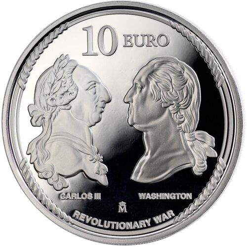 Euromunten / Spanje / 2025 / 10 Euro / Proof / 250 Jaar Onafhankelijkheid USA / Amerikaanse Zeearend / Zilver 0.925 - Afbeelding 2