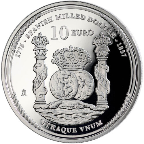 Euromunten / Spanje / 2025 / 10 Euro / Proof / 250 Jaar Onafhankelijkheid USA / Eerste Amerikaanse Dollar / Zilver 0.925 - Afbeelding 2