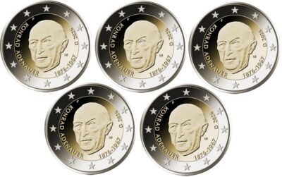 Euromunten / Duitsland / 2026 / Konrad Adenauer / JGFDA / 2 Euro / Unc