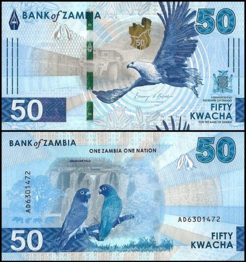 bankbiljetten / 064 / Zambia / 50 Kwacha / 2024 / Unc