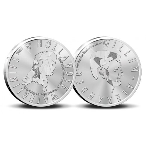 Euromunten / Nederland / 2025 / 5 Euro / Coincard / Hollandse Waterlinies / Eerste Dag / Aankondiging - Afbeelding 2