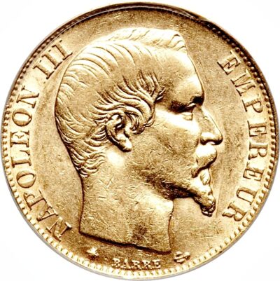 Worldcoins / Km 781 A / France / Frankrijk / 1860 / 20 France / Zf+ / Gold 0.900