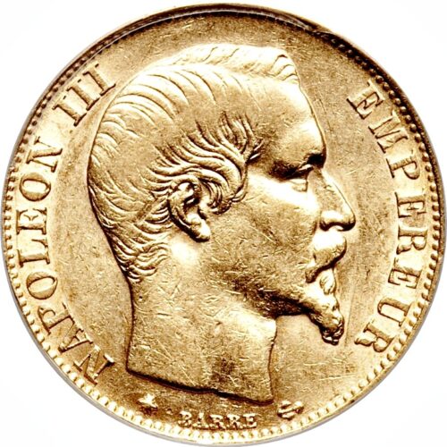 Worldcoins / Km 781 A / France / Frankrijk / 1860 / 20 France / Zf+ / Gold 0.900