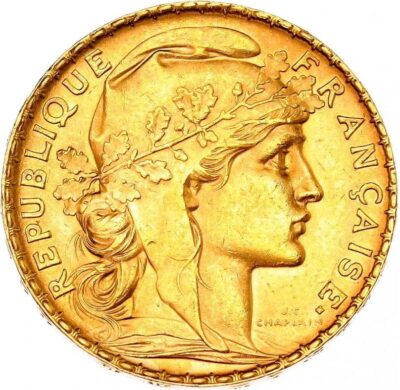 Worldcoins / Km 847 / France / Frankrijk / 1905 / 20 France / Zf+ / Gold 0.900