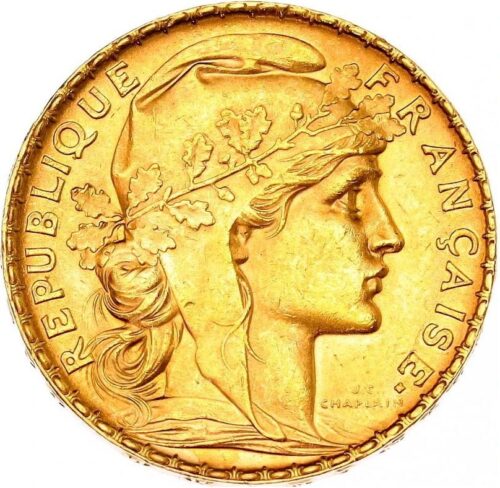 Worldcoins / Km 847 / France / Frankrijk / 1905 / 20 France / Zf+ / Gold 0.900
