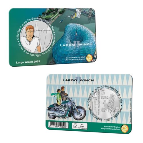 Euromunten / Belgie / 2025 / 5 Euro / Coincard / Largo Winch / Color
