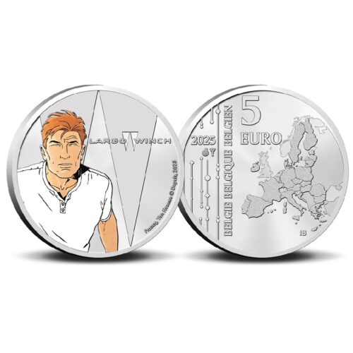 Euromunten / Belgie / 2025 / 5 Euro / Coincard / Largo Winch / Color - Afbeelding 2