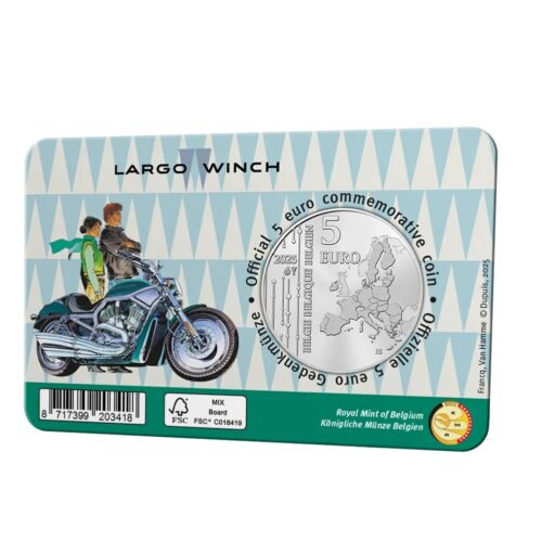 Euromunten / Belgie / 2025 / 5 Euro / Coincard / Largo Winch / Color - Afbeelding 4