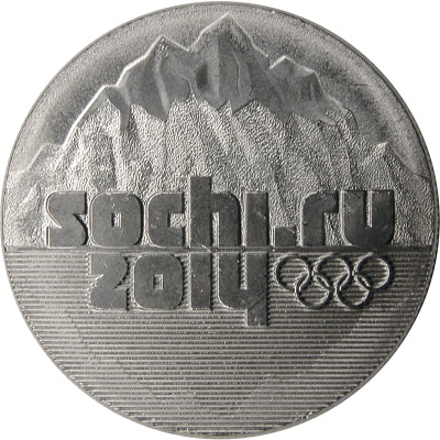 Worldcoins / Km 1298 / Rusland / 25 Roubles / 2014 / Zf / Sochi