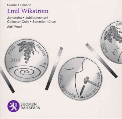 Euromunten / Finland / 2014 / 20 Euro / Proof / Karl Fazer / Zilver 0.925