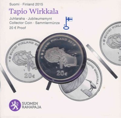 Euromunten / Finland / 2015 / 20 Euro / Proof / Tapio Wirkkala / Zilver 0.925