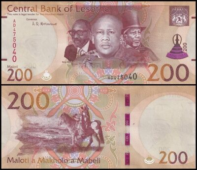 bankbiljetten / 030W / Lesotho / 200 Maloti / 2021 / Unc