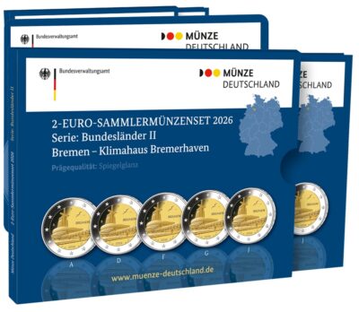 Euromunten / Duitsland / 2026 / Bremen / JGFDA / 2 Euro / Proof