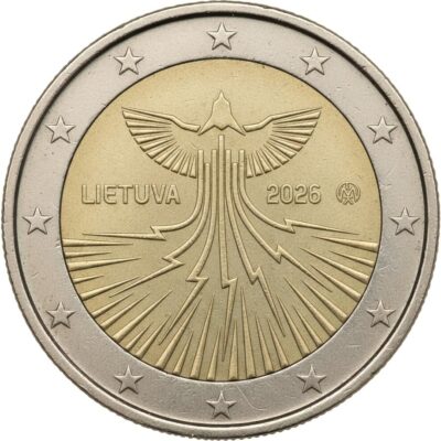 Euromunten / Litouwen / 2026 / 2 Euro / Unc / Energie Onafhankelijk