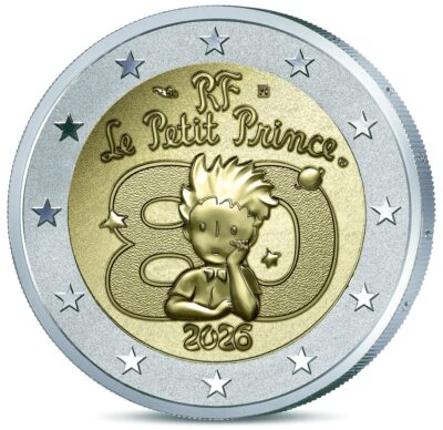Euromunten / Frankrijk / 2026 / 2 Euro / Proof / 80 Jaar Le Petit Prince / Reverse