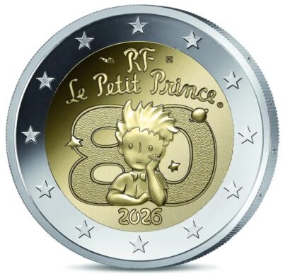 Euromunten / Frankrijk / 2026 / 2 Euro / Unc / 80 Jaar Le Petit Prince
