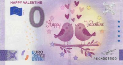 0 Euro Biljet / Netherlands / 2026 / Happy Valentine