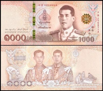 bankbiljetten / 139(4) / Thailand / 1000 Bath / 2018 / Unc