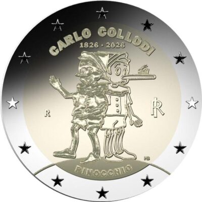 Euromunten / Italie / 2026 / 2 Euro / Unc / Pinokkio