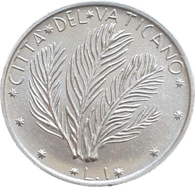 Worldcoins / Km 116 / Vatican City / Vaticaanstad / 1 Lire / 1975 / Unc