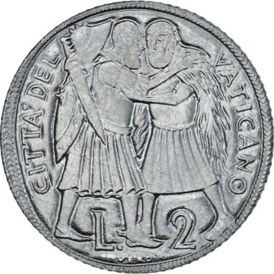 Worldcoins / Km 125 / Vatican City / Vaticaanstad / 2 Lire / 1975 / Unc