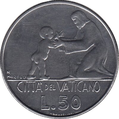 Worldcoins / Km 136 / Vatican City / Vaticaanstad / 50 Lire / 1978 / Unc