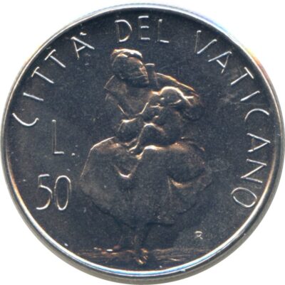 Worldcoins / Km 163 / Vatican City / Vaticaanstad / 50 Lire / 1982 / Unc