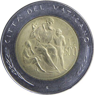 Worldcoins / Km 166 / Vatican City / Vaticaanstad / 500 Lire / 1982 / Unc