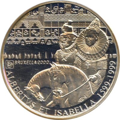 Worldcoins / Km 212 / Belgium / Belgie / 1999 / 500 Francs / Proof / Zilver 0.925