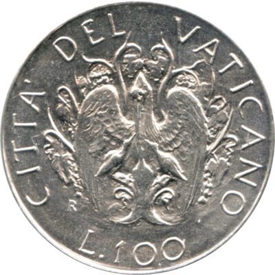 Worldcoins / Km 216 / Vatican City / Vaticaanstad / 100 Lire / 1989 / Unc