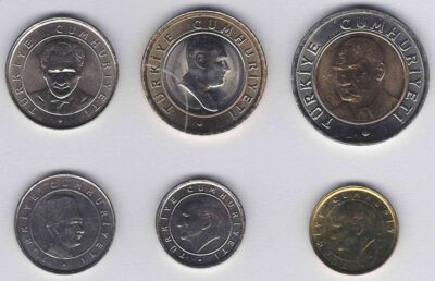 Worldcoins / Turkey / Turkije / Diverse / Unc / Serie 12