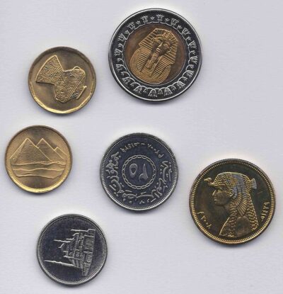 Worldcoins / Egypt / Egypte / Unc / 6 munten / Serie 15