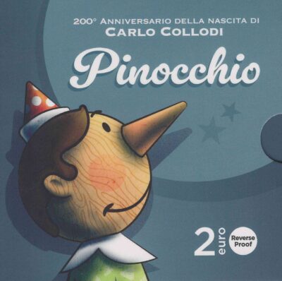 Euromunten / Italie / 2026 / 2 Euro / Reverse Proof / Carlo Collodi - Pinokkio