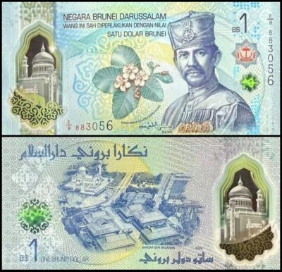 bankbiljetten / 041W / Brunei / 1 Dollar / 2024 / Unc / Polymar